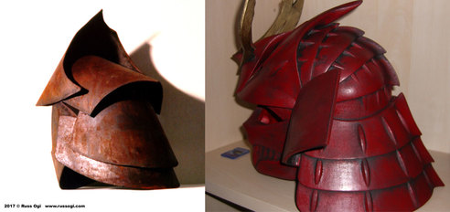 metal and 3D printed helmets