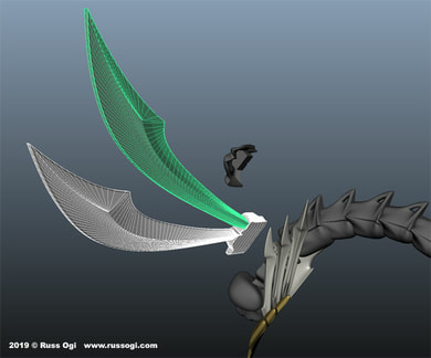 3d dragonfly wings